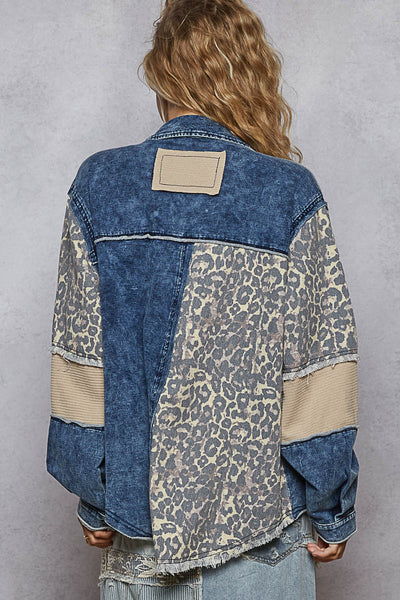 What's Better Than Denim And Animal Print Jacket
