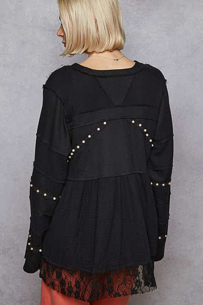 Dripping In Pearls Top