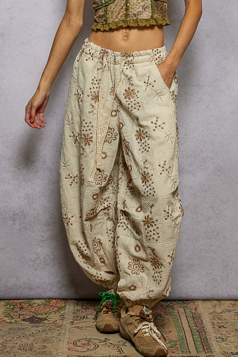 Patches and Peonies Pant