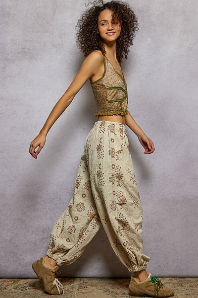 Patches and Peonies Pant