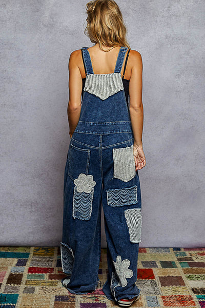 Denim And Lace Jumpsuit