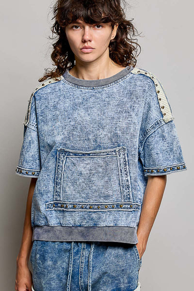 Denim Blue Days Top