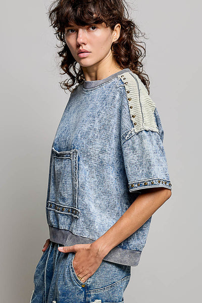 Denim Blue Days Top