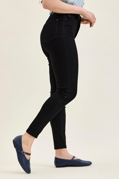 Judy Blue HW TC Sienna Skinny Blk Jean