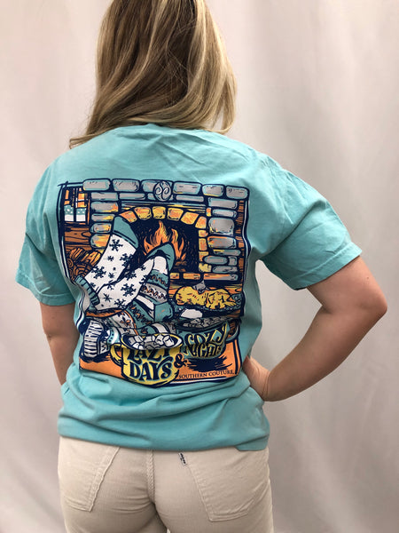 Southern Couture Lazy Days Cozy Nights Tee