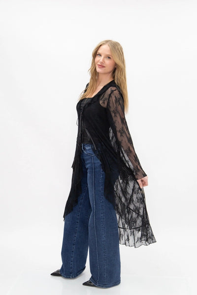 Long Lace Kimono