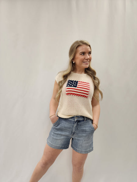 Flag Crochet Tank