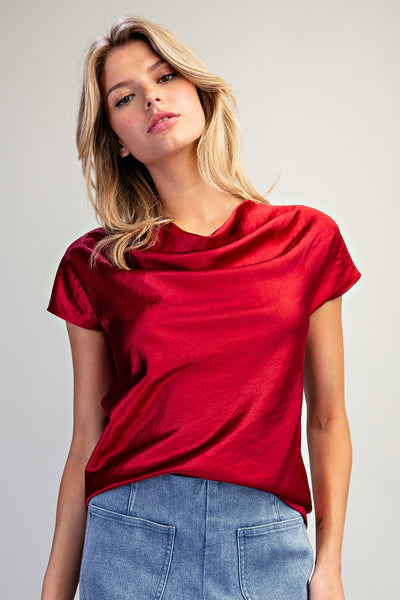 Satin Sass Top