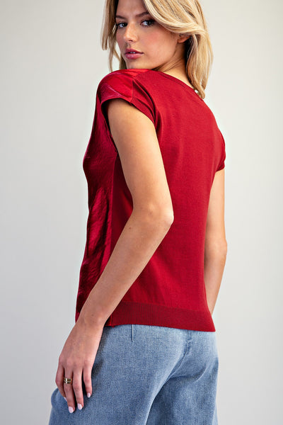Satin Sass Top