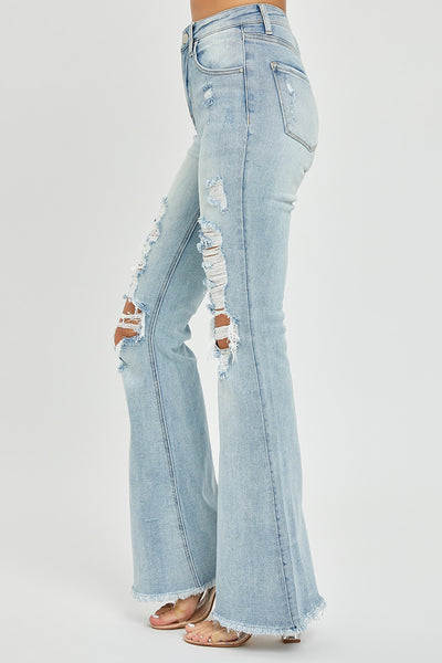 Risen HR Distressed Flare Jean