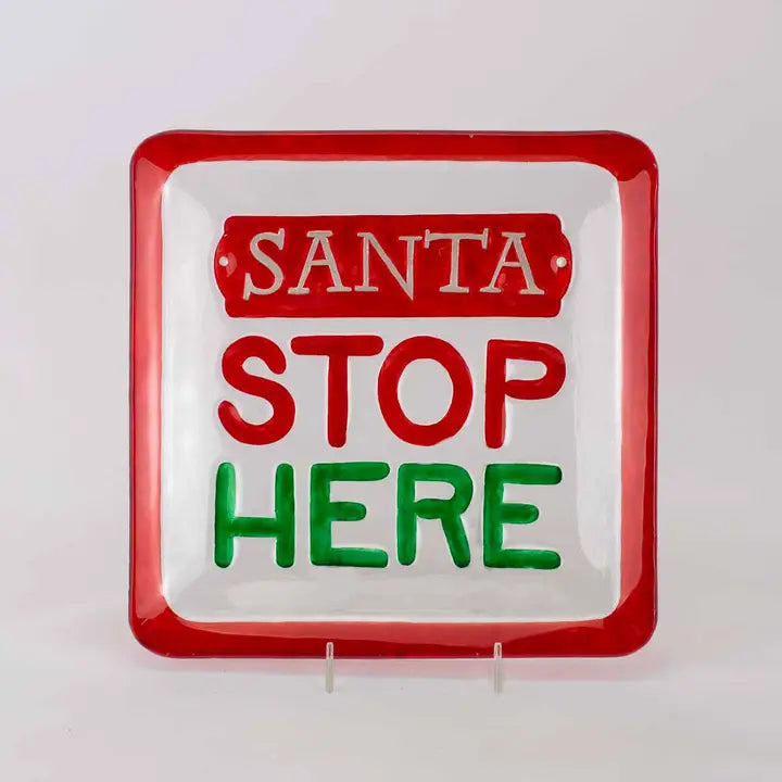 SANTA Stop Here Cookie Platter