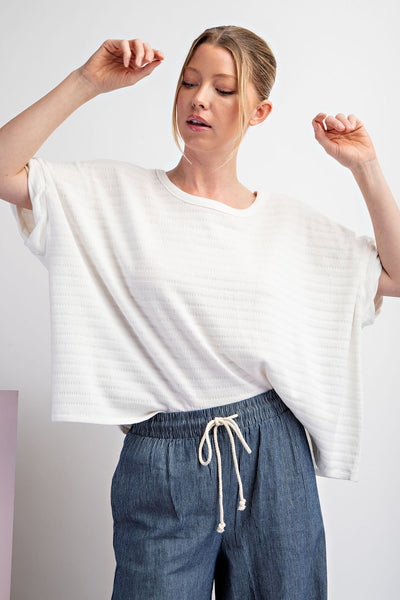 Textured Body Top