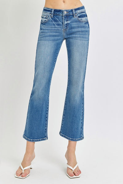 Risen Low Rise Crop Flare Jean