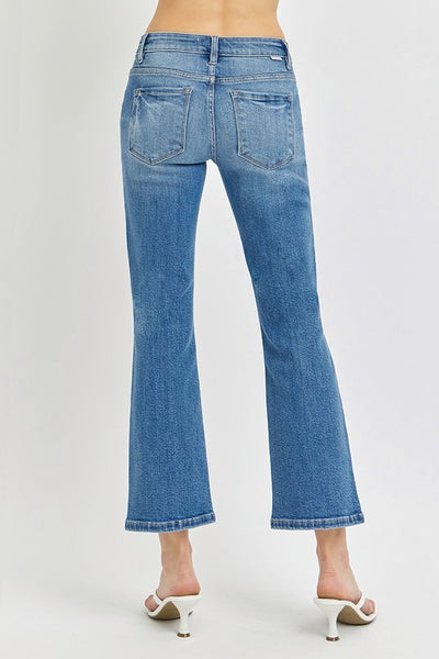 Risen Low Rise Crop Flare Jean