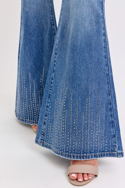 Cello MR Super Flare with Rhinestones Jean