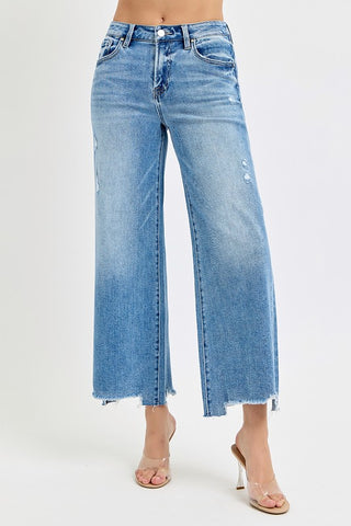 Risen Francis HR Crop Wide Leg Jean
