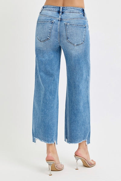 Risen Francis HR Crop Wide Leg Jean