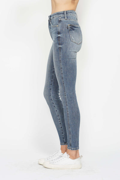 Judy Blue Tummy Control Contrast Wash Skinny Jean