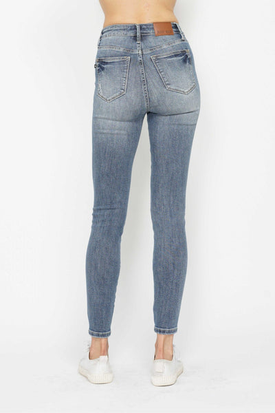 Judy Blue Tummy Control Contrast Wash Skinny Jean