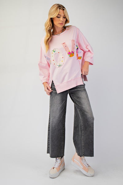 LOVE Pieced Together Top