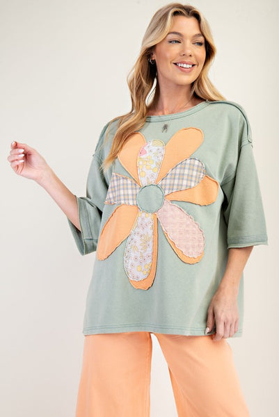 Granny's Flower Scrap Top