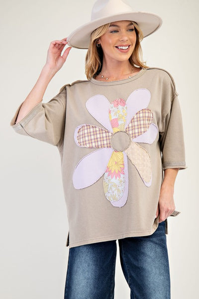 Granny's Flower Scrap Top