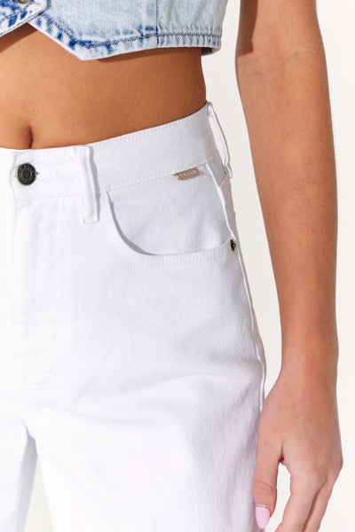 Cello HR Wide Leg Cuffed Jean