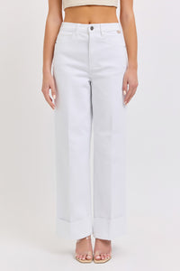 Cello HR Wide Leg Cuffed Jean