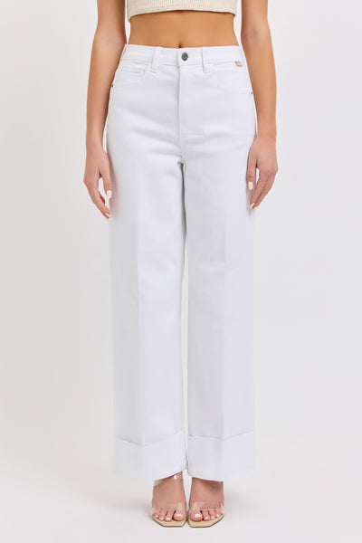 Cello HR Wide Leg Cuffed Jean