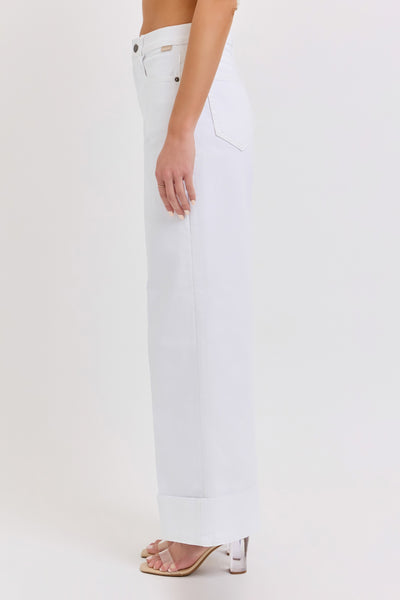 Cello HR Wide Leg Cuffed Jean