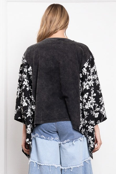 Johnny Cash Poncho Top