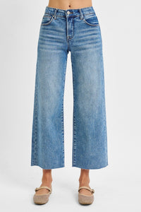 Risen TC EB Mid Rise Crop Wide Jean