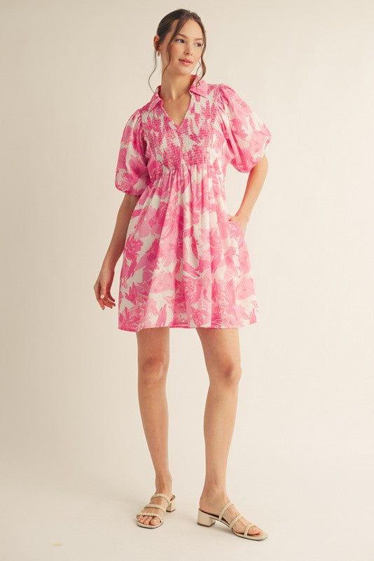 Pink Blossoms Dress
