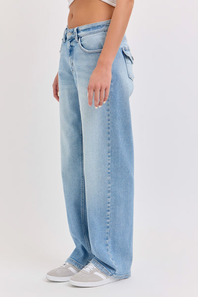 Cello Low Baggy Jean with Back Flap Pockets