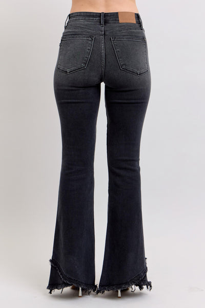 Judy Blue HW Flare w/Fray Tulip Hem