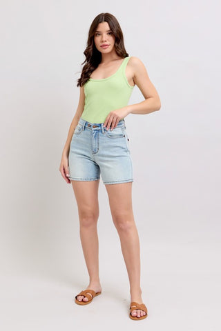 Judy Blue Casey Mid Length Shorts