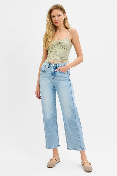 Risen HR Crop Barrel Adjustable WB Jean