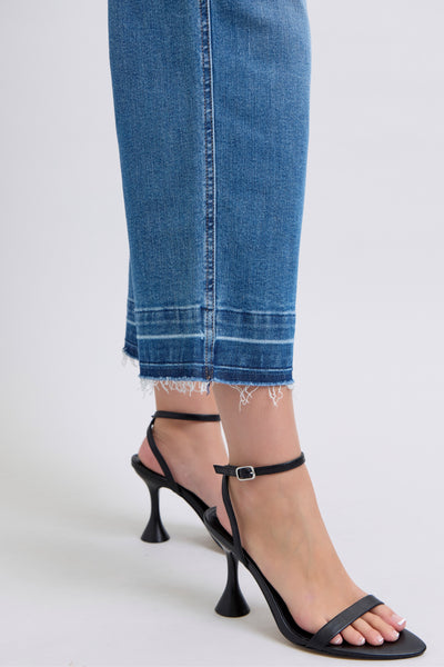 Judy Blue HW Tummy Control Hem Crop Wide