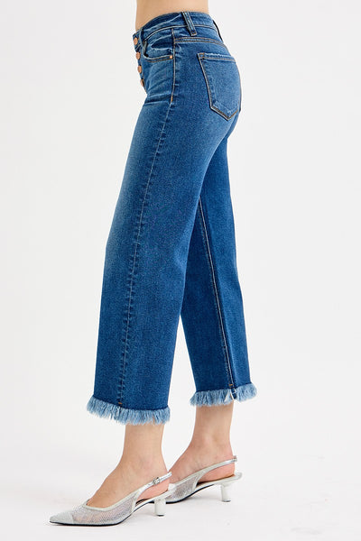 Rise MR Crop Wide Button Down Jean
