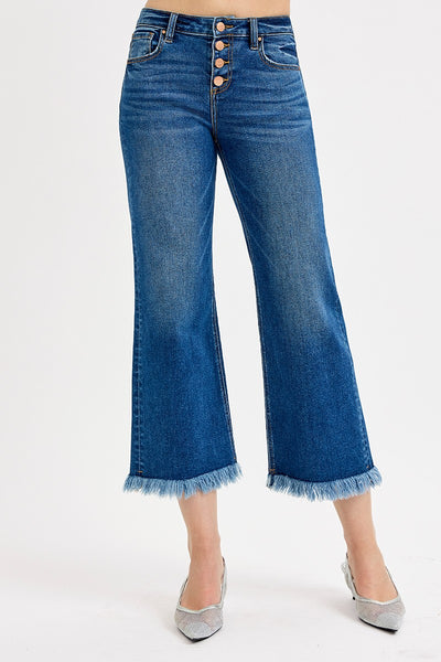 Rise MR Crop Wide Button Down Jean