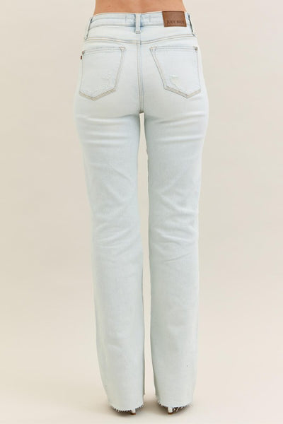 Judy Blue MR Destroy & Fray Hem Bootcut Jean
