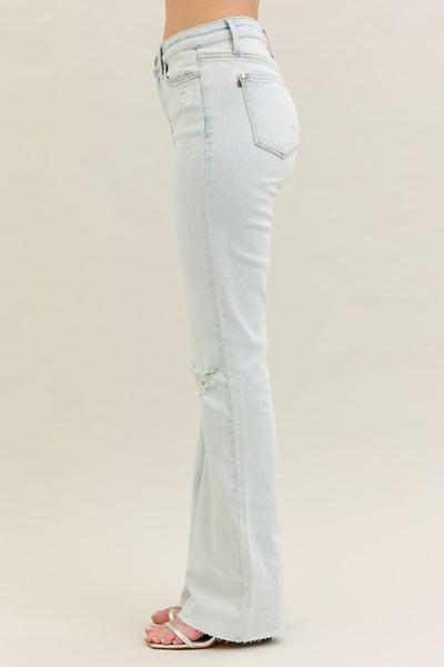Judy Blue MR Destroy & Fray Hem Bootcut Jean