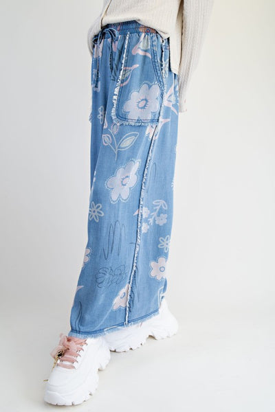 Flower Stamp Pant