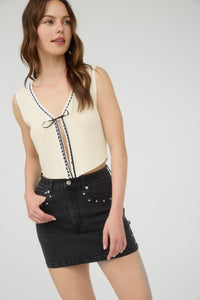 Studded Mini Skirt