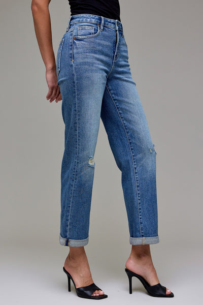 Hidden Ella HR Classic Straight Double Cuff Jean