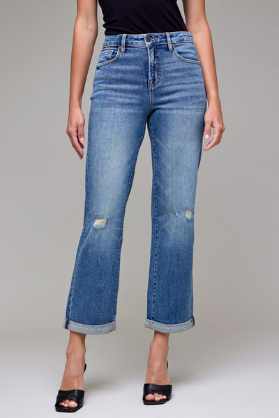 Hidden Ella HR Classic Straight Double Cuff Jean