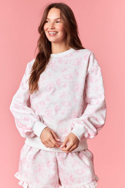 Pink Rose Sweatshirt