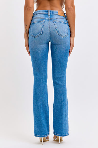 Cello Mid Rise Bootcut With Welt Pockets