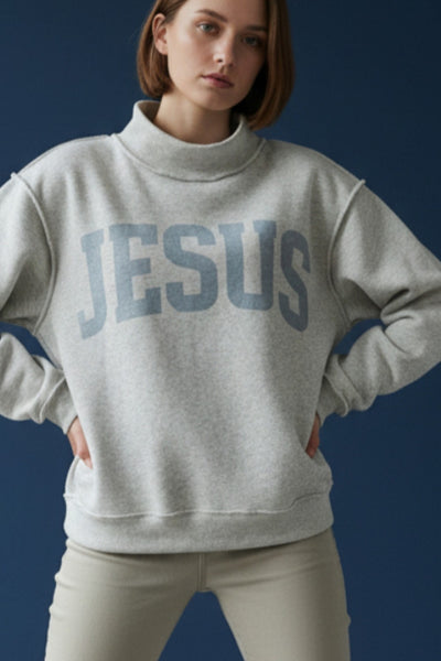 JESUS & GOD IS GOOD Reversible Sweatshirt