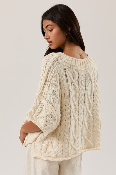 Don't Cut The Cable Sweater